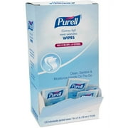 Gojo; Cottony Soft Sanitizing Wipes - 5" x 7" - White - Soft, Moist, Textured, Individually Wrapped - For Hand - 1 / Box