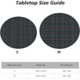 thumbnail image 2 of Round Fitted Tablecloth 44 Inch, Christmas Check Plaid Elastic Tablecloth for Round Tables Elastic Fitted Table Covers Spillproof Tablecloths Fabric Table Cover for Buffet Table, Holiday Dinner, 2 of 8