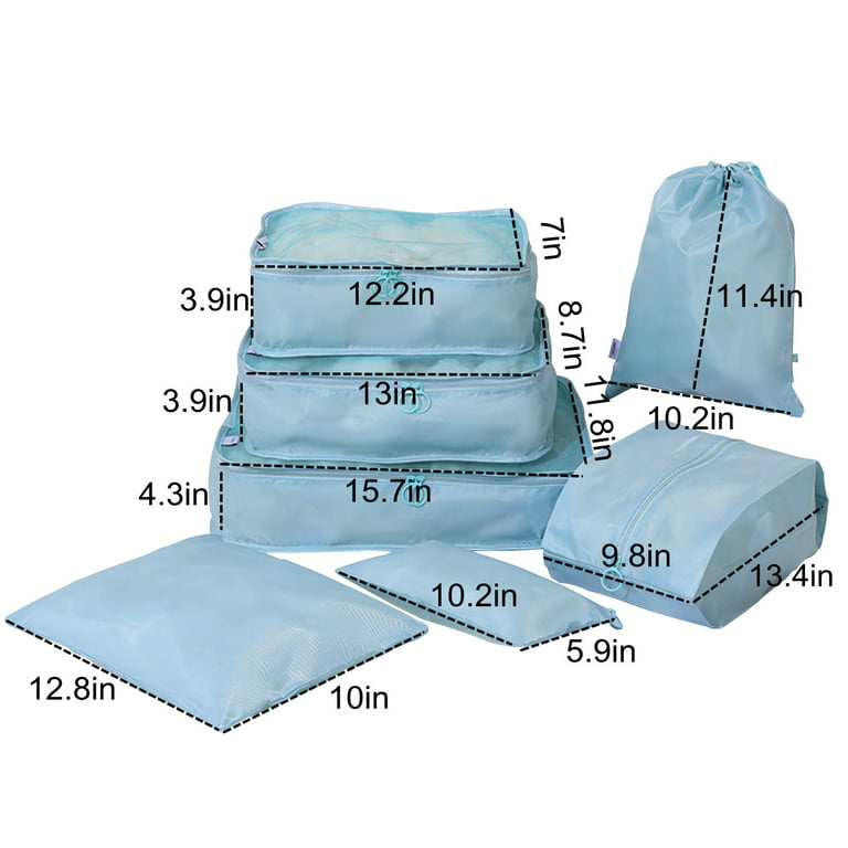 7 Set Packing Cubes for Suitcases,Travel Luggage Packing