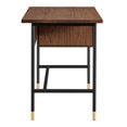 thumbnail image 3 of Computer Work Desk, Brown Black, Wood, Metal, Home Office Business, Modern Contemporary HB34659, 3 of 10