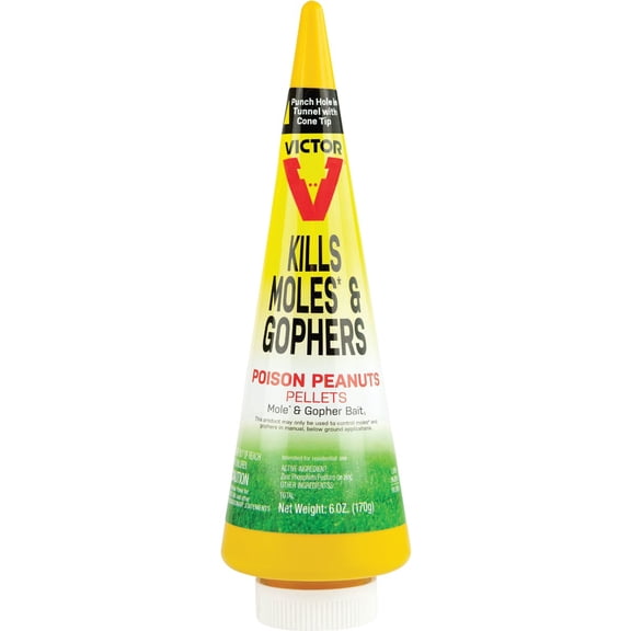 Woodstream Poison Peanuts Mole Gopher Bait - Child-Resistant - 6 oz.