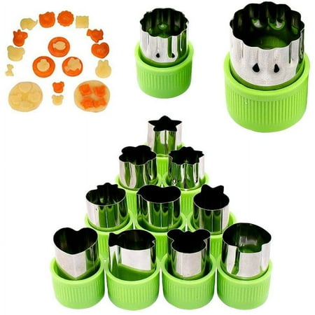 

Mini Cookie Vegetable Cutters Shapes Set - Perfect for Fruit Molds