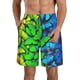 thumbnail image 1 of Balery Multicolored Butterflies Traje de Baño Estilo Hawaiano para Hombre, Shorts de Secado Rápido con Bolsillos-3X-Large, 1 of 6