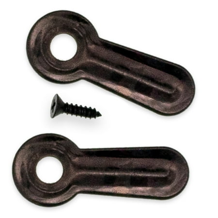 

100 Black Flat 1 Inch Picture Frame Spear Turn Button W/screws by AMS