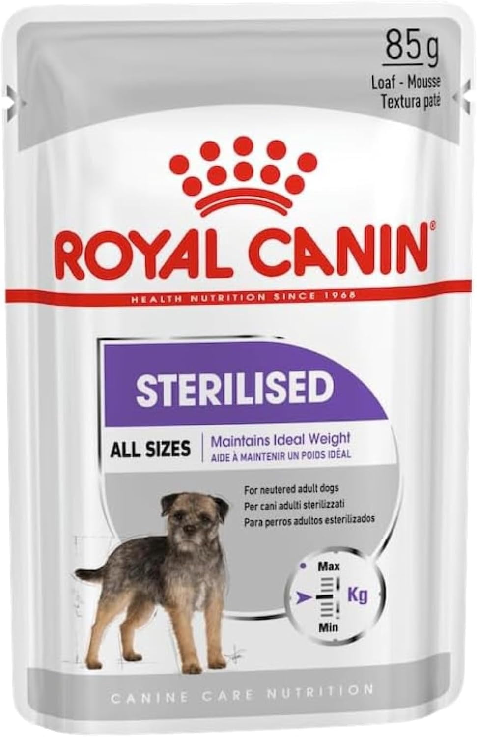 Royal Canin Sterilized Dog Wet Food Loaf 12x85g