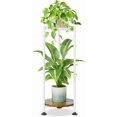 thumbnail image 1 of Metal & Wood Plant Stand Indoor & Outdoor Multi Levels lbs Capacity, 1 of 7
