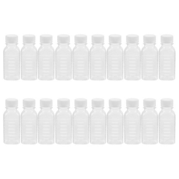 Niceauty Reusable Plastic Juice Containers Portable Milk Bottle 20pcs