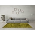 thumbnail image 3 of Ahgly Company Indoor Round Oriental Yellow Industrial Area Rugs, 6' Round, 3 of 4