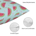 thumbnail image 3 of Pofeuu Watermelon Print Double-sided plush pillowcase Square Throw Pillow Covers Pillows Cover for Living Room Bedroom Sofa Couch Cushion Cover（No pillow core）-18"x18", 3 of 7