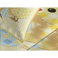 thumbnail image 4 of Ambesonne Cartoon Quilted Bedspread Set 3 Pcs, Farm Animals and Plaid Egg, Queen Size, Pale Yellow Pale Blue, 4 of 5