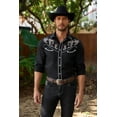 thumbnail image 5 of COOFANDY Men's Cowboy Shirts Long Sleeve Button Down Embroidered Western Shirts for Men, 5 of 7
