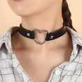 thumbnail image 5 of Collar de corazón hueco de aleación para mujer, 3 uds., Punk, fiesta, Club, collar para mujer, 5 of 5