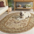 thumbnail image 3 of SAFAVIEH Antiquity Lilibeth Oriental Wool Area Rug, Ivory, 7'6" x 9'6" Oval, 3 of 11