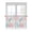 Coral powder turquoise white, variant on Half Window Curtains 24 Inches Long, Teal Red Crab Coastal Window Treatment Curtain Drapes, Summer Coral Nautical Short Curtains Tiers for Kitchen Over Sink, 27.5"x24", 2 Panels
