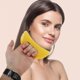 thumbnail image 2 of Herramienta de belleza de masaje facial Gua Sha de 1 pieza de Unique Bargains, herramienta portátil de cuidado de la piel y masaje amarillo, 2 of 5