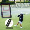 thumbnail image 2 of KFFKFF 5x7ft Lacrosse Baseball Rebounder Softball Bounce Pinchback Net Adjustable Angle Shooting Practice Training Wall with Target, 2 of 9