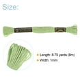 thumbnail image 2 of Unique Bargains Light Green Embroidery Floss, 8m, 12 Skeins, 2 of 6