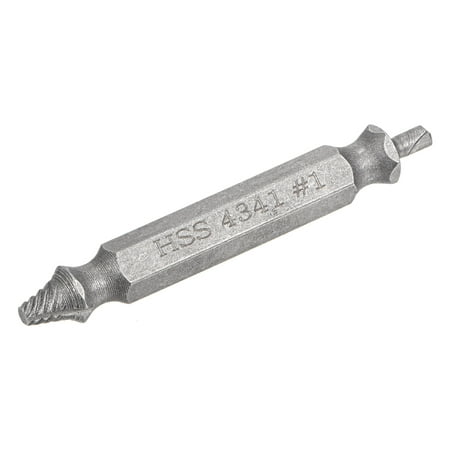 

Uxcell 1# Chrome Plated High Speed Steel 4341 Stripped Damaged Screw Extractor