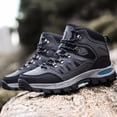 thumbnail image 6 of XIMIN Men's Waterproof Trekking Hiking Boots Non-Slip Outdoor Mid Top Ankle Boot Outdoor Non-Slip Work Boots Breathable Hiker Camping Trekking Shoes, 6 of 8