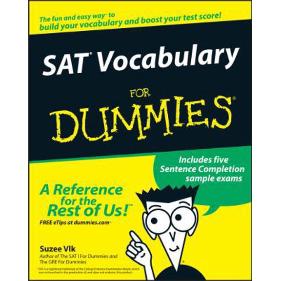Pre-Owned Sat Vocabulary for Dummies, 9780764525469, 0764525468, Paperback, 1 edition