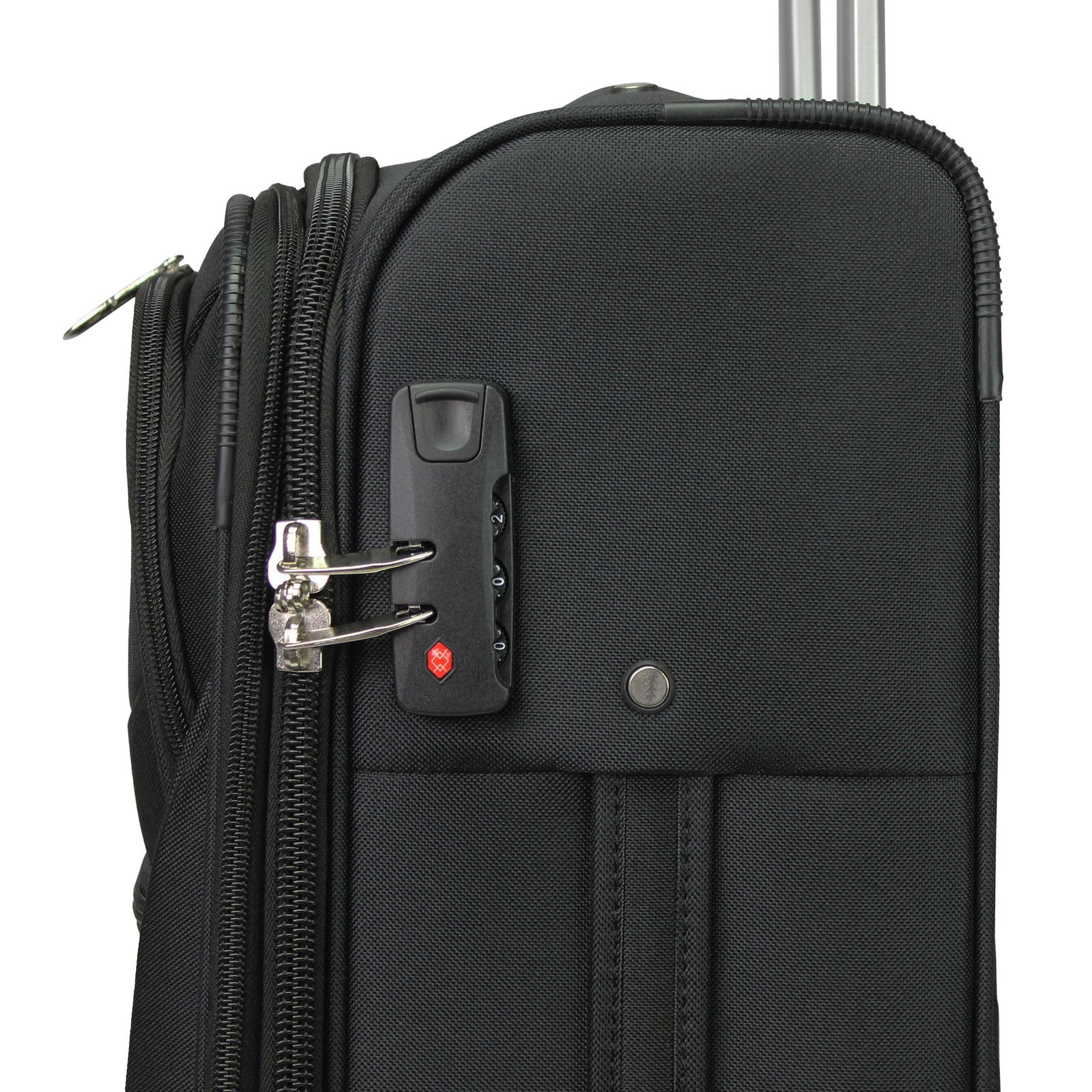 CalBags Kemyer Softside Lightweight 3-Piece Expandable Spinner Luggage Set - Black