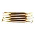 thumbnail image 1 of Espátula de relleno de resina compuesta Yuyangstore Herramienta de cuidado bucal con mango grueso 6 piezas oro, 1 of 8