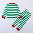 thumbnail image 5 of Mercatoo Unisex Babies, Kids' 2 Piece Christmas 𝐏ajama Set Stripe T-shirt Pants Set Toddle Christmas Outfits Baby Girl Clothes, 5 of 6