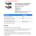 thumbnail image 2 of Rear Brake Pad Set - Compatible with 1996 - 2002 Ford Crown Victoria 1997 1998 1999 2000 2001, 2 of 2