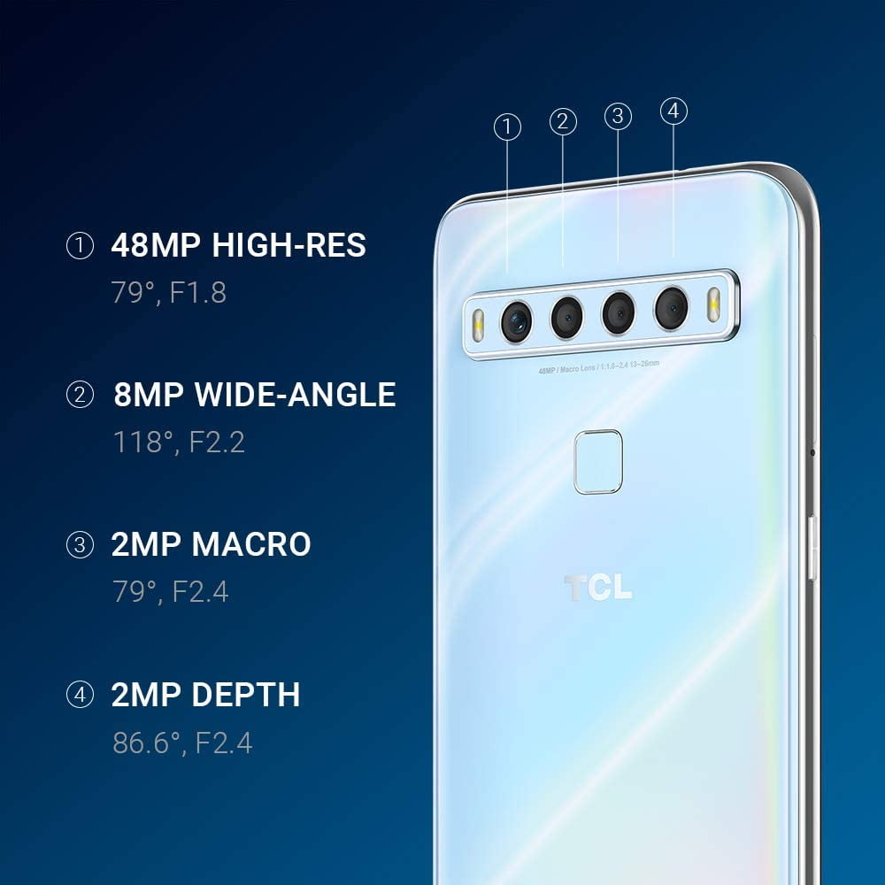 TCL 10L Unlocked Phone, 256GB+6GB RAM, 6.53