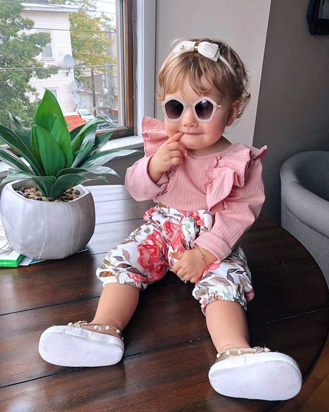 Baby Girls Clothes Cute Baby Clothes Girls Romper + Pant 3pcs Winter Outfit Newborn