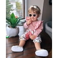 thumbnail image 2 of Baby Girls Clothes Cute Baby Clothes Girls Romper + Pant 3pcs Winter Outfit 0-3 Months, 2 of 7