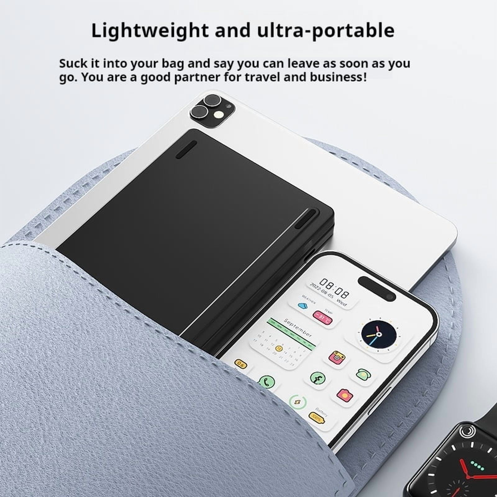 Bow Wireless Bluetooth Foldable Keyboard Ipad Tablet Phone Notebook Universal Home Work Portable Pocket Keypad For Business Trip