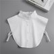 thumbnail image 2 of Cuello falso, diseño de cuello alto, algodón blanco para mujer, 2 of 2