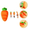 thumbnail image 1 of HOOWIFFY 1 Set Kid Plate Utensil Set Silicone Feeding Set Assorted Color Sterilizable Meal Time, 1 of 8