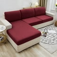 thumbnail image 4 of Rosnek Stretch Sofa Seat Cushion Cover Solid Color Couch Slipcover Furniture Protector, 4 of 5