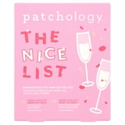 Patchology The Nice List 4-Piece Under Eye Mask and Lip Gel Mask Sampler Kit