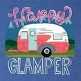 thumbnail image 2 of Happy Glamper | Fancy Camping Camper Van Caravan | Nature Lover Tri-Blend Racerback Sleeveless Top, Vintage Royal, S, 2 of 5
