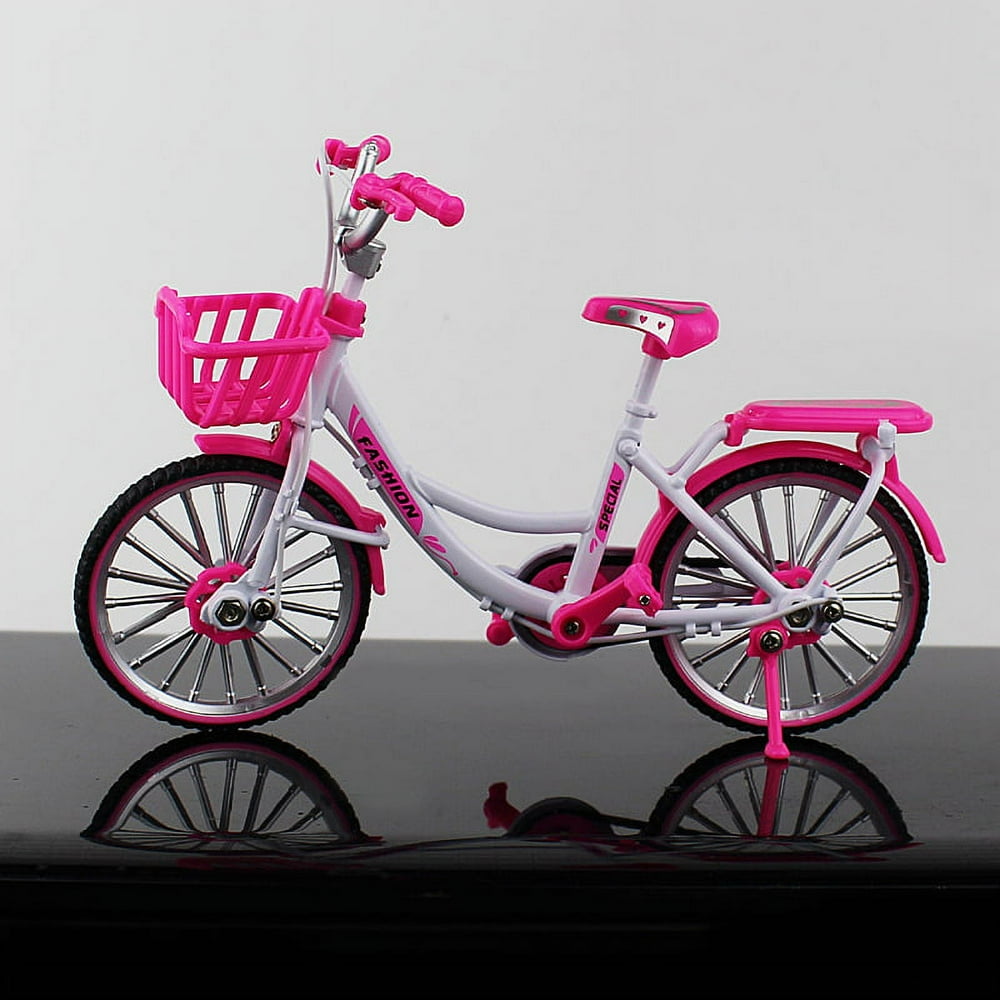 Mini Modèle De Vélo De Montagne En Alliage - Cadeau Déco Pour Bureau Ou Collection, Couleur Bleu