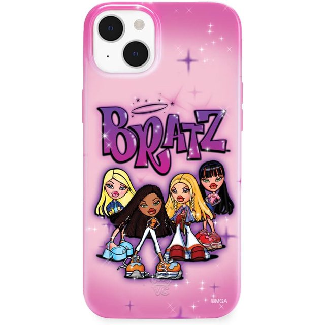 x Bratz Conçu pour iPhone 14 Plus Étui pour Femmes - Étui de Téléphone Protectrices Mignonnes - Compatible