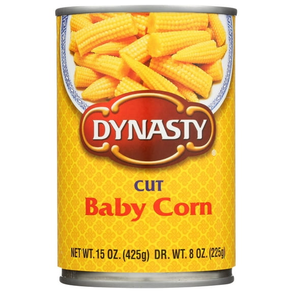 Dynasty Baby Corn, Cut, 15 Ounce (Pack of 12)