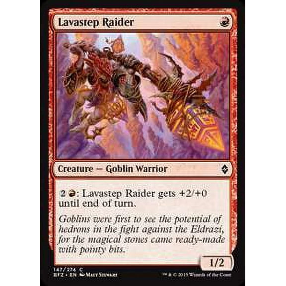 MtG Battle for Zendikar Common Lavastep Raider (Foil) #147