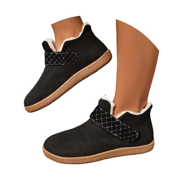 Oyedens Snow Boots for Women Girls Comfortable Plush Lined Warm Flats Winter Ankle Booties Wide Width