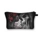 thumbnail image 1 of Estuche de cosméticos gótico para chica, bolsa de maquillaje Punk con calavera para mujer, neceser grande con cremallera, organizador de viaje qiuyongming unisex, 1 of 2