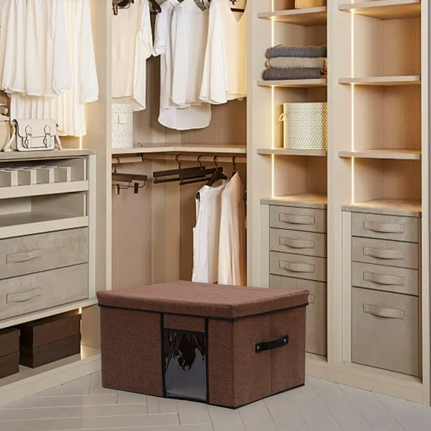 Ganfancp Cofre Del Tesoro Lavable de La Ventana de La Perspectiva Del Arte de La Tela para El Almacenaje de La Ropa Del Hogar y La Caja de Clasificación Textil Miscelánea Rebajas Flash Deals 1*Caja d