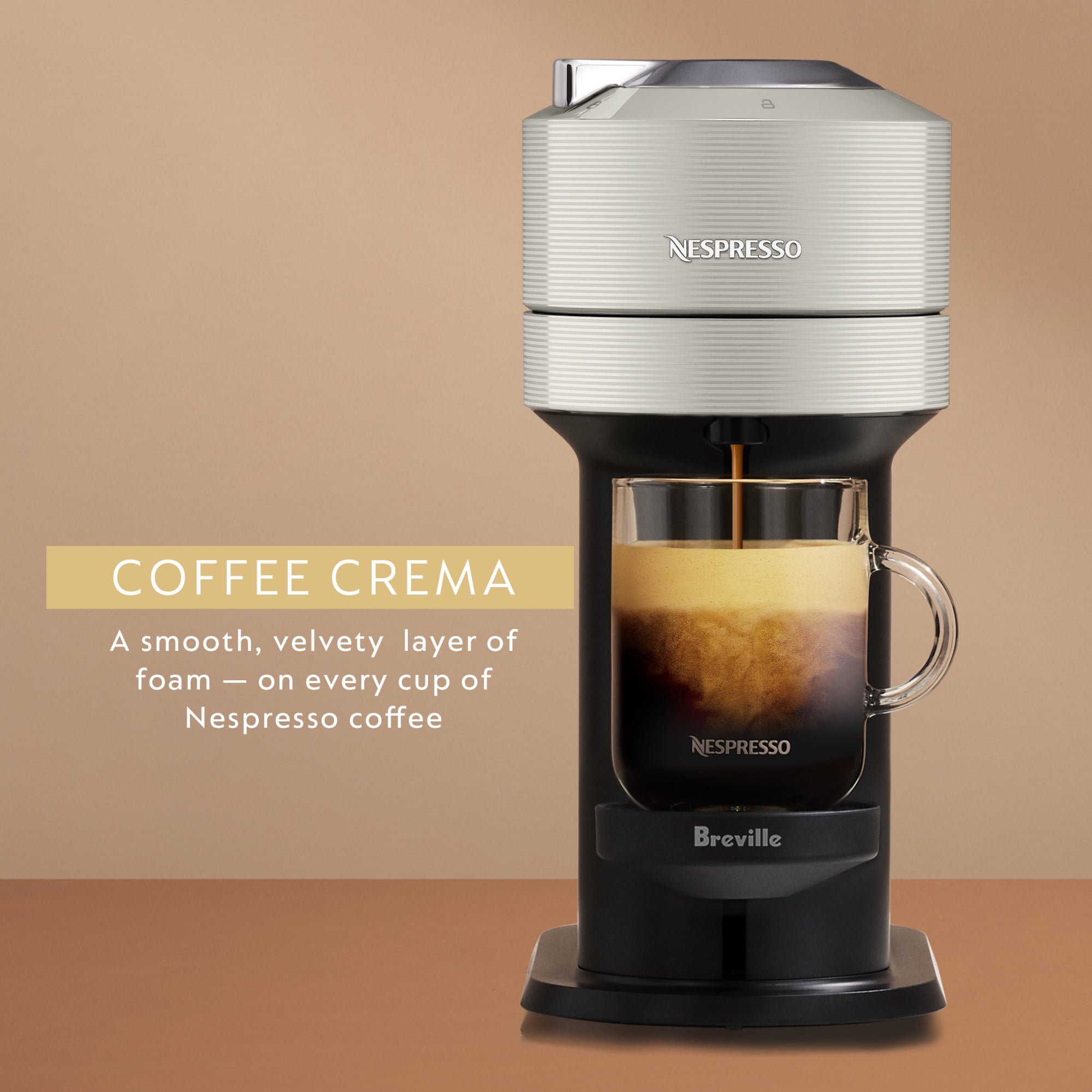 Vertuo Next Coffee and Espresso Maker in Light Gray plus Aeroccino3 Milk Frother in Black, BNV550GRY1BUC1