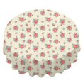 thumbnail image 2 of Pioneer Flower Floral Print Pattern Round Tablecloth 60 X 60 Inch, Wrinkle Resistant Wipeable Table Cloth for Kitchen Dining Picnic Patio Party, 2 of 6