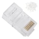 thumbnail image 1 of Conectores Cat5E aplicación amplia chapada en oro modular RJ45 100 piezas para TV, 1 of 8