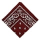 thumbnail image 1 of Paisley Vaquero Bandana Bufanda de la Cabeza de Cuello de la Rojo vino Hugo Bandana de algodón con estampado de cachemira, 1 of 6