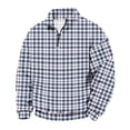 thumbnail image 6 of Nestiefly Flannel Shirt for Men 2026 Fashion Long Sleeve Plaid Quarter Zip Henley Pullover Sweatshirts Casual Fall Clothes White XL, 6 of 7