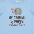 thumbnail image 4 of Inktastic My Grammy and Pappy Love Me Grandchild Boys or Girls Baby T-Shirt, 4 of 5